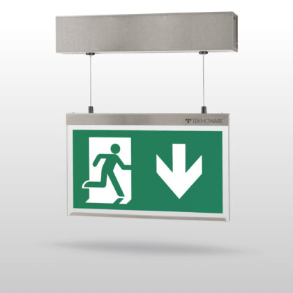 Steel emergency exit light TWTE1351WK