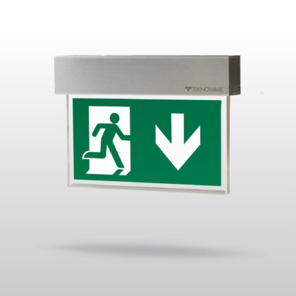 Steel emergency exit light TWTE1151WK