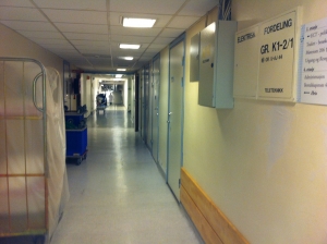 Teknoware's Exit Lights in the Tonsberg hospital